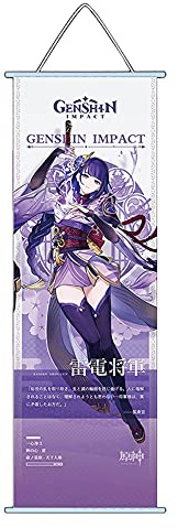 Xinchangda Raiden Ei Anime Scroll Poster Wallscroll Zhongli Hutao Kamisato Ayaka Charaktere Anime Gemälde Bild für Wandkunst Zuhause Schlafzimmer Dekoration