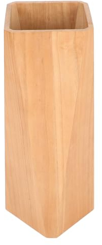 Holz Regenschirmständer Großer Schirmaufbewahrungseimer Geschenkideen | Wohnung Flur und Büro, Geeignet für Gehstöcke und Lange Schirme, Schlicht Modern