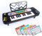Grcfumo Electric Piano, Plastic Kids Electronic Music Learning Keyboard, Portable Beginners Piano Keyboard for Early Education (with Sheets 25 Keys 11 Modes)