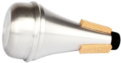 Beaupretty Aluminiumlegierung Trompetendämpfer Gerade Blasinstrumenten Dämpfer Kompakt Leicht mit Kork Geeignet für Gängige Trompetenmodelle