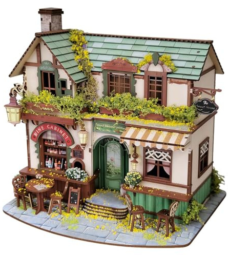 Forest Whisper Cottage 3D Wooden Model, DIY Building Kit for Adults to Build, Display Collection Gift, 220PCS