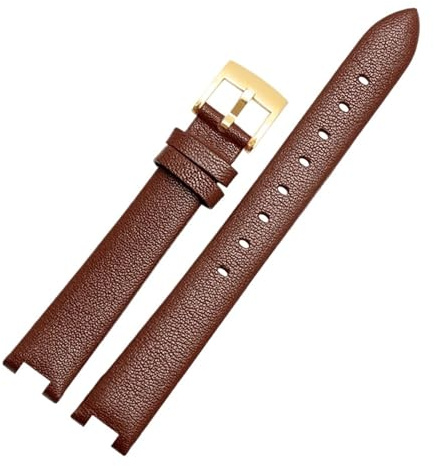 CIEMJSYNF Kompatibel mit Gucci Watch Damenuhrengürtel Ya141501 Ya141401 Serie GC Lederarmband 12 mm 14 mm Kerbe Lederarmband