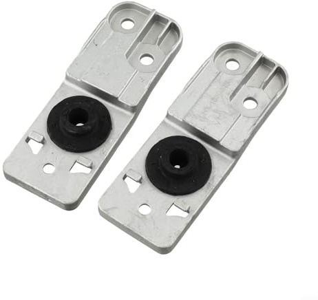 2pcs Lower Radiator Bracket for Opel Astra J Mk6 2009-2018, Replacement for OEM 13300486 1310008 13337826, Plastic Mounting Support Grey