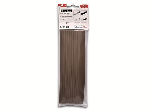 HellermannTyton 308-31214 Schrumpfschlauchsortiment Braun 12mm Schrumpfrate:3:1 10St.