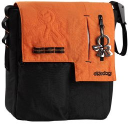 Okiedog Wickeltasche Loft Paige - orange/schwarz