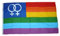 Flagge Fahne Regenbogen Lesbian 90 x 150 cm FLAGGENMAE®