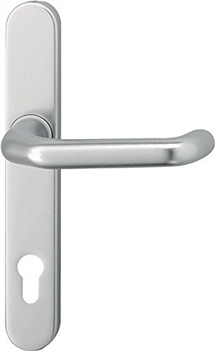 Rahmen-Drückergarnitur Kronos 1300/035 VK 8mm Entfernung 92 PZ Alu F1 natur