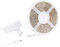 Lunartec LED Band mit Netzteil: LED-Streifen LE-300MA, 3 m, warmweiß mit Netzteil (Leiste mit, Lichtbänder, Glaskantenbeleuchtung)