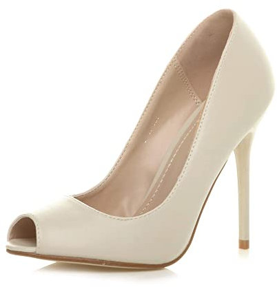 AJVANI high Heel peep Toe Court smart Party Work Shoes Pumps Size 5 38