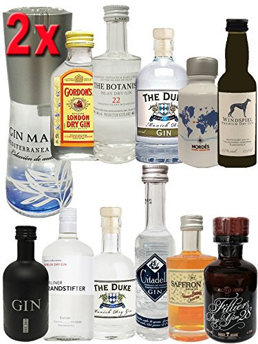 Adventskalender mit 2 x 12 verschiedenen Gin Miniaturen