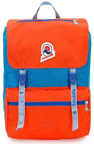 Invicta Zaino Ufficio Jolly Vintage, Icon, Zaino Mono Scomparto con Tasca Porta PC 13'', Zaino Casual, Viaggio, Studio, Università e Tempo Libero, per Uomo e Donna