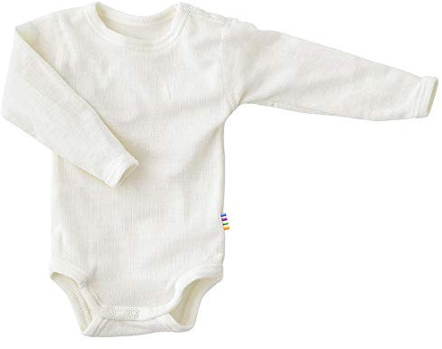 Joha Baby - Jungen Langarm Body Wolle-Seide, natur, 80