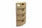 Woodluv 4 Drawer Seagrass Storage Bathroom Bedroom Tidy Basket Unit - 65(H) x 25(D) cm
