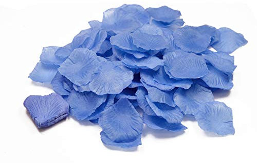 Creativery 100 Stück Rosenblüten // Rosenblätter Blütenblätter Streudeko Blüten Blätter Tischdecko Hochzeit Party Anzahl (Navy blau 366)