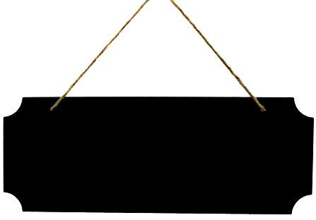 Frau WunderVoll® TAFEL AUS Holz RECHTECKIG, zum Aufhängen, 40 x 15 cm/zum Beschriften, Kreidetafeln, Tafeln klein, mini Tafeln, Wegweiser, Hochzeit, Tischkarten, Memo, Message, Tischdeko