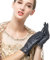 Nappaglo Damen klassische Handschuhe aus echtem Nappaleder Reines Kaschmir-Futter Winter Warm Handschuhe (M (Umfang der Handfläche:17.8-19.0cm), Dunkelmarineblau(Touchscreen))