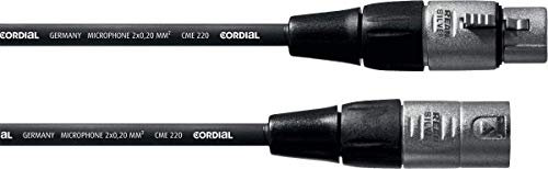CORDIAL Kabel micro XLR 10 m Kabel MICROPHONE Essentials symmetrisch Rean Silber