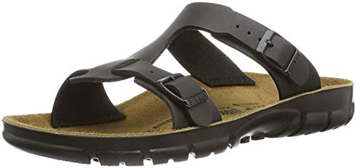 Birkenstock Sandalen Damen Sommer - Sofia - Anatomisch geformtes Kork-Latex-Fußbett - Flache Sandaletten mit modischer T-Spange und verstellbaren Riemen - Sommerschuhe