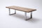 Robas Lund, Tisch, Esszimmertisch, Castello, Eiche/Massivholz/Bassano/Edelstahl gebürstet, 180 x 100 x 76 cm, CAS180EB