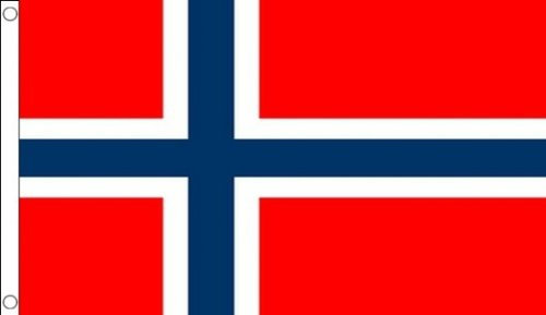 Bandera de Noruega Gran 901 X 150 cm, mezcla de materiales, one size, OS