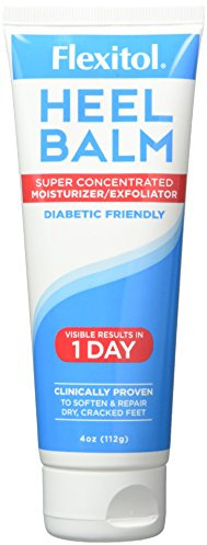 Flexitol Heel Balm 4 Oz Tube (Pack of 2), Rich Moisturizing & Exfoliating Foot Cream. Fast Relief of Rough, Dry & Cracked Skin on Heels/Feet. For Daily Use and Pedicures. Diabetic Safe and Effective