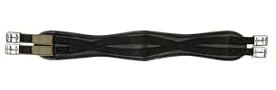 HKM 558165 PVC Soft Saddle Girth Waffle Look Elastic M Black