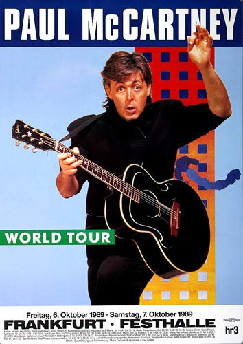 Paul McCartney - Flowers In The Dirt, Frankfurt 1989 » Konzertplakat/Premium Poster | Live Konzert Veranstaltung | DIN A1 «