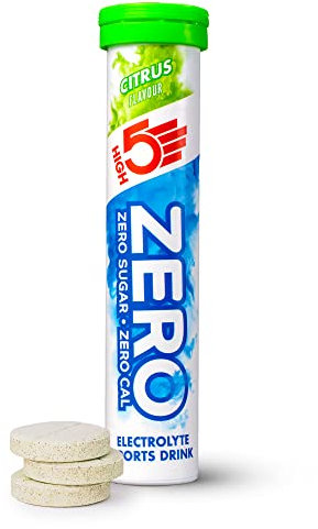 HIGH5 ZERO Electrolyte Tablet - Hydration Tablets Enhanced with Vitamin C - 0 Calories & Sugar Free - Boost Hydration, Performance & Wellness - Citrus, 20 Tablets (20x, Pack of 1)