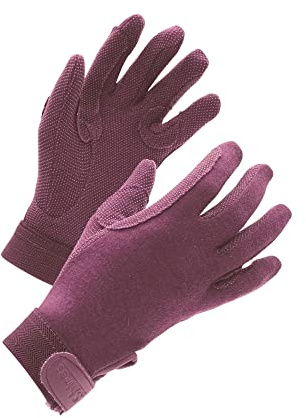 Shires Newbury Adults Cotton Gloves - Navy Blue