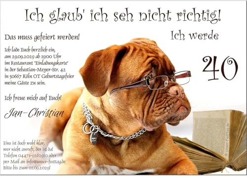 Moderne Einladungen zum Geburtstag 18 20 25 30 40 mit Spruch - cool lustig