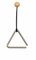 Goldon Triangel mit Klangstab/Schlägel, Instrument Musikinstrument Musik, 20 cm