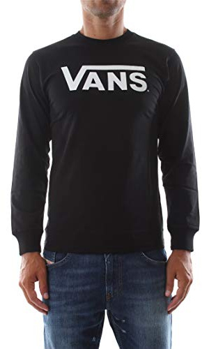 Vans Herren Shirt Classic Long Sleeve, Black/White, XL, VK6HY28