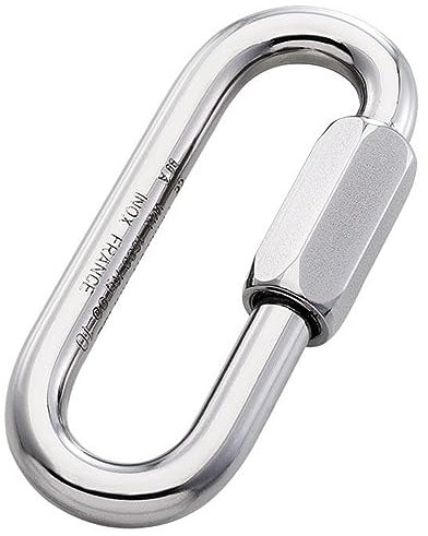 Peguet Schraubenverbindung, oval, Go, verzinkt, 3 mm, für Erwachsene, Unisex, Grau (Grau), Einheitsgröße