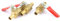 Sourcingmap Ball Valve Water Fuel Line Shut-Off Valve, 8mm Hose Barb to 8mm Hose Barb, Hose Pipe Tube Fittings, 180 Degree Operation Handle, Brass Valve, Pack of 3