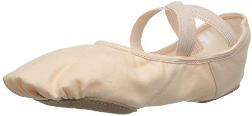 Capezio Women's Hanami Canvas Ballet Shoe Flat, Light Pink, 1 UK