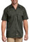 Dickies Men's Work Shirt Short Sleeved Workwear, Olive Green, Large