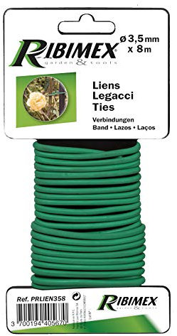 Ribiland 04669 Enlace para Vegetales (Verde 8 m Diámetro 3,5 mm