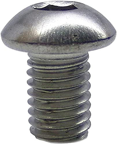 10 Stück Linsenkopfschrauben M6 X 12 mit Innensechskant ISO 7380 Edelstahl A2