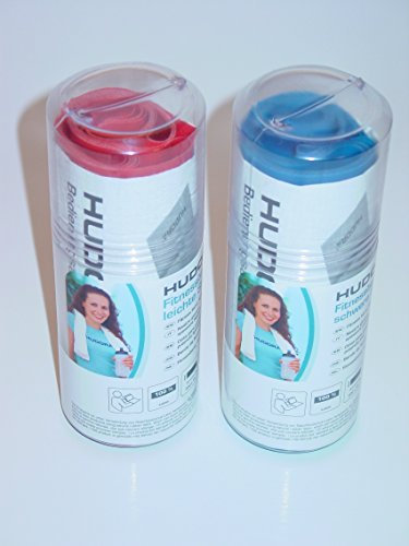 2'er Set Hudora Fitnessbänder blau (schwer) und rot (leicht), Latex, 2,0 Meter lang