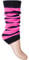 TeddyT's Ladies & Girls Fluorescent Neon Striped Comfort Fit Ankle Leg Warmers (Black & Neon Pink)