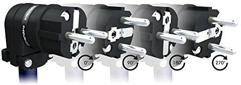 Furutech FI-E12L Performance abgewinkelter Schuko-Stromstecker