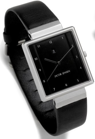 Jacob Jensen Herrenarmbanduhr Rectangular 32865