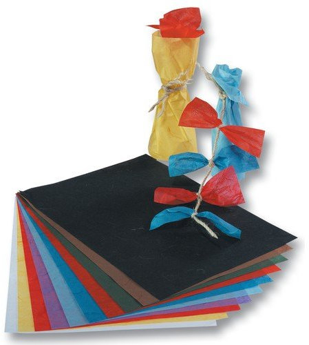 Folia 912509 - Faserseide 47x64cm, 25 Bogen farbig sortiert