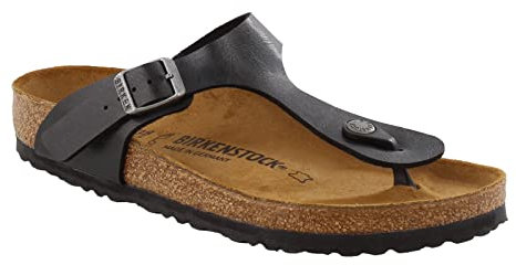 Birkenstock Gizeh Birko-Flor, Damen Sandalen Schwarz Graceful Licorice