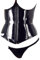 Lack Unterbrust Korsett/Corsage & String - Gr. M