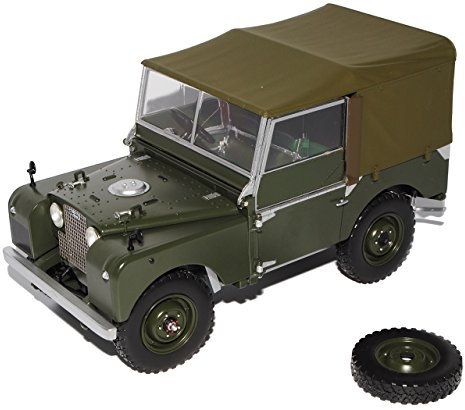 Minichamps Land Rover Defender Matt Grün 1948 1/18 Modell Auto mit individiuellem Wunschkennzeichen
