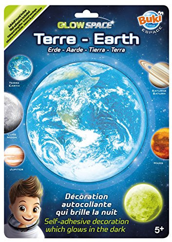 BUKI 3DF2 - Leuchtaufkleber Erde, Blau