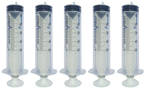 5 Einmalspritzen 50 ml Einwegspritzen Spritzen Plastikspritzen von Romed