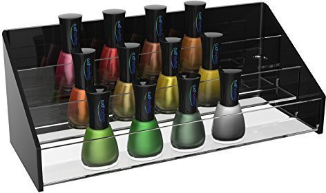 Acrylic Nail Varnish Polish Display Stand (Black)