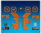 Ecoshirt S4-4DOO-VTXJ Sticker Fork Fox 40 Am66 Aufkleber Decals Autocollants Adesivi Forcela Gabel Four Orange